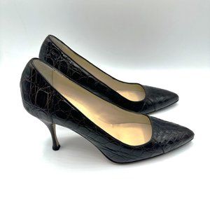COPY - Cole Haan Noella Pumps - Crocodile Dark Chocolate Brown 7.5 B  EUC!!